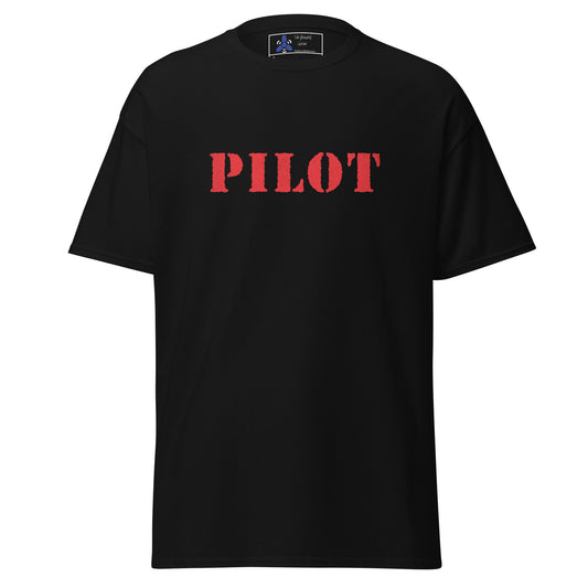 PILOT Distressed Red Logo T-Shirt