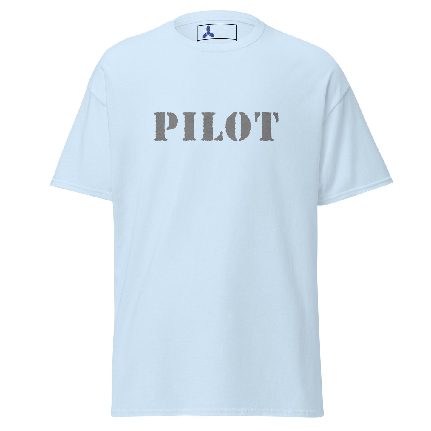 PILOT Distressed Gray Logo T-Shirt