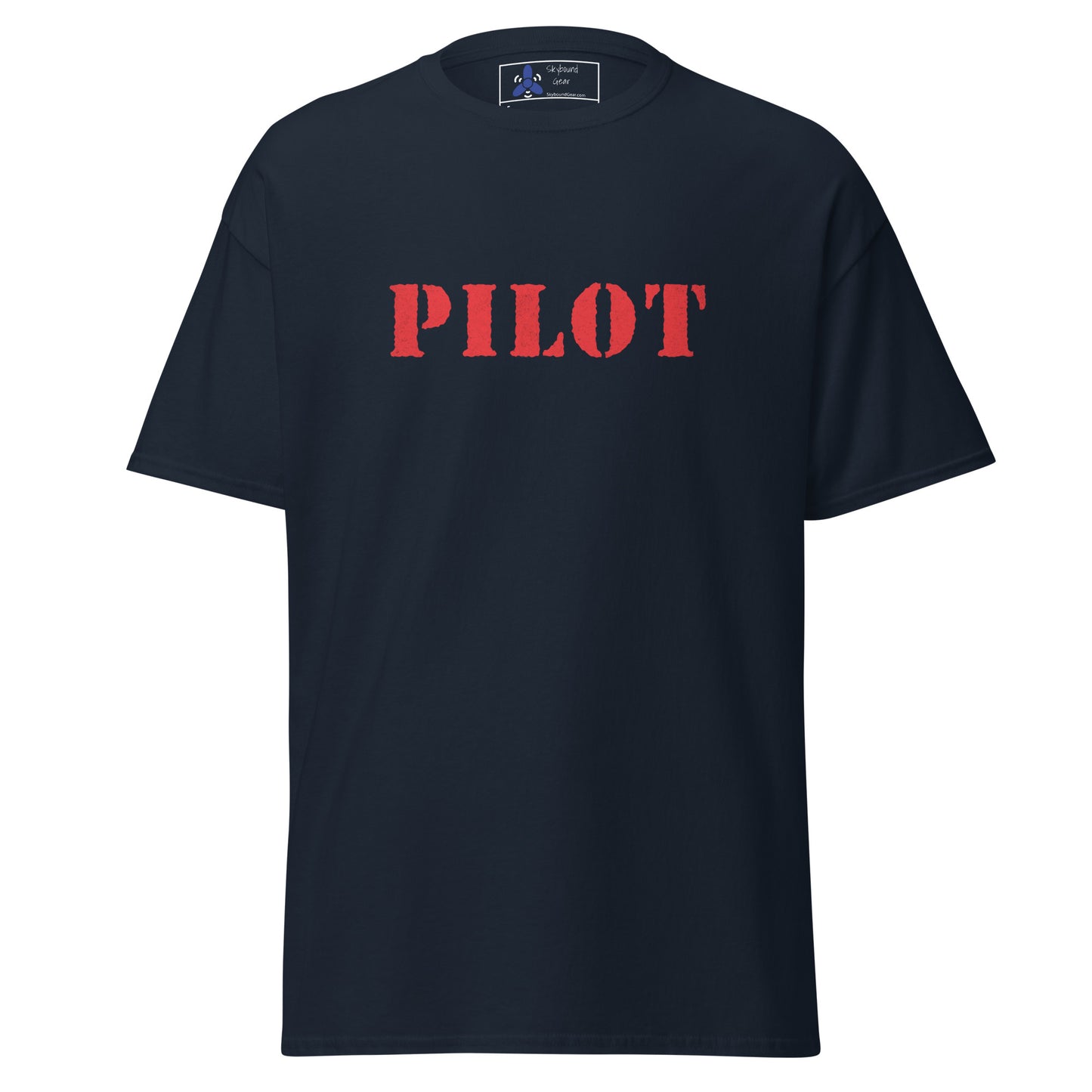 PILOT Distressed Red Logo T-Shirt