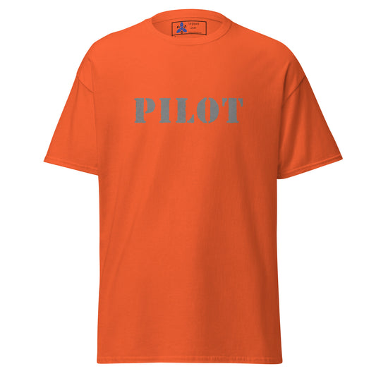 PILOT Distressed Gray Logo T-Shirt