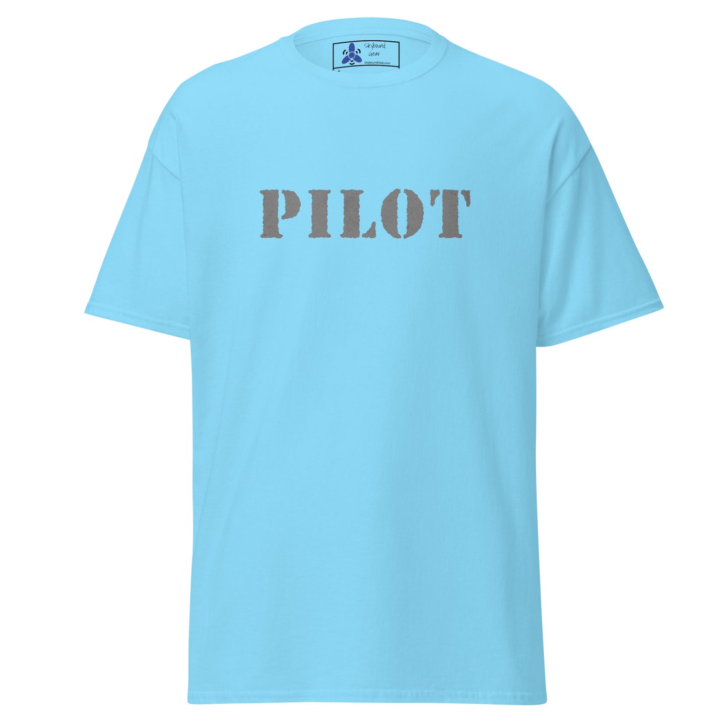 PILOT Distressed Gray Logo T-Shirt