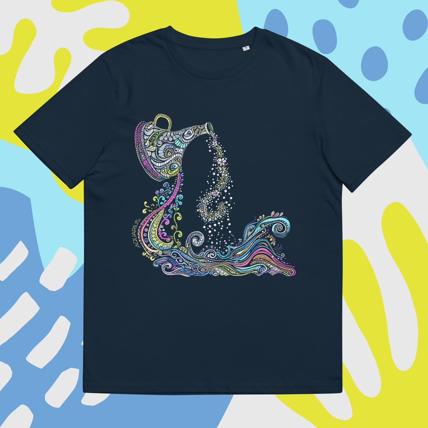 Aquarius Psychedelic Zodiac Sign T-Shirt | Exclusive Design