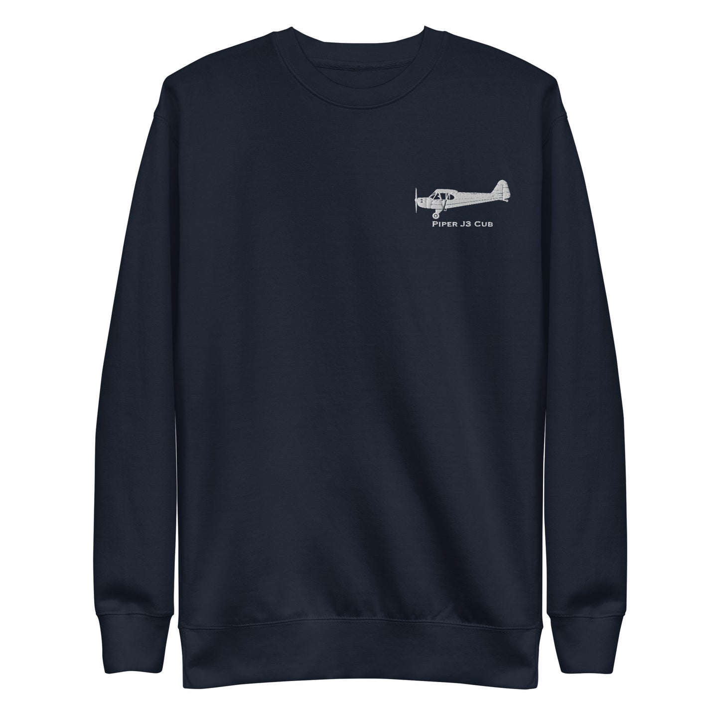 Piper J3 Cub Embroidered Logo Sweatshirt