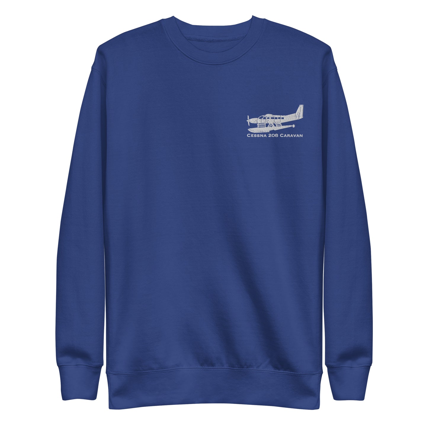 Cessna 208 Caravan Floatplane Embroidered Logo Sweatshirt