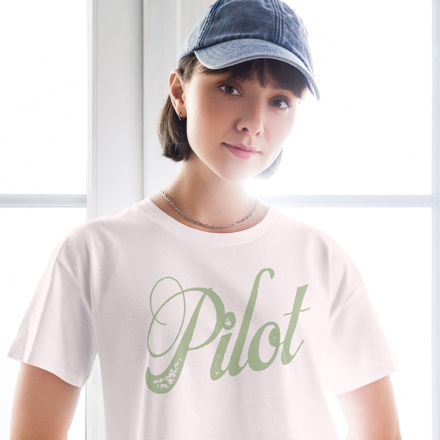 Women's Script Pilot Crop Top