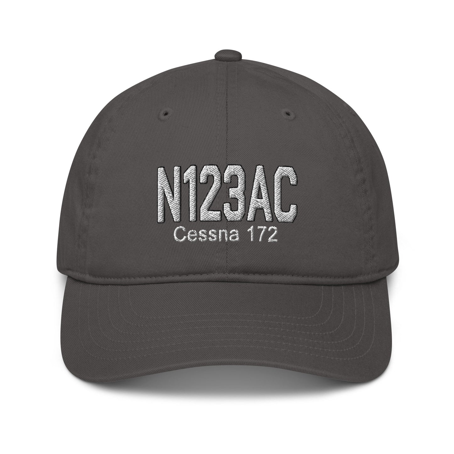 Custom Embroidered Aircraft Tail Number Aviator Hat