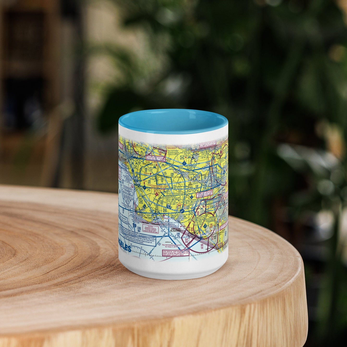 Large 15oz Aviation VFR Sectional Mug | Feature Any US or Canadian Airport